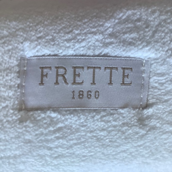 FRETTE 1860 Slippers  Color white  100% polyester velour - Picture 3 of 6